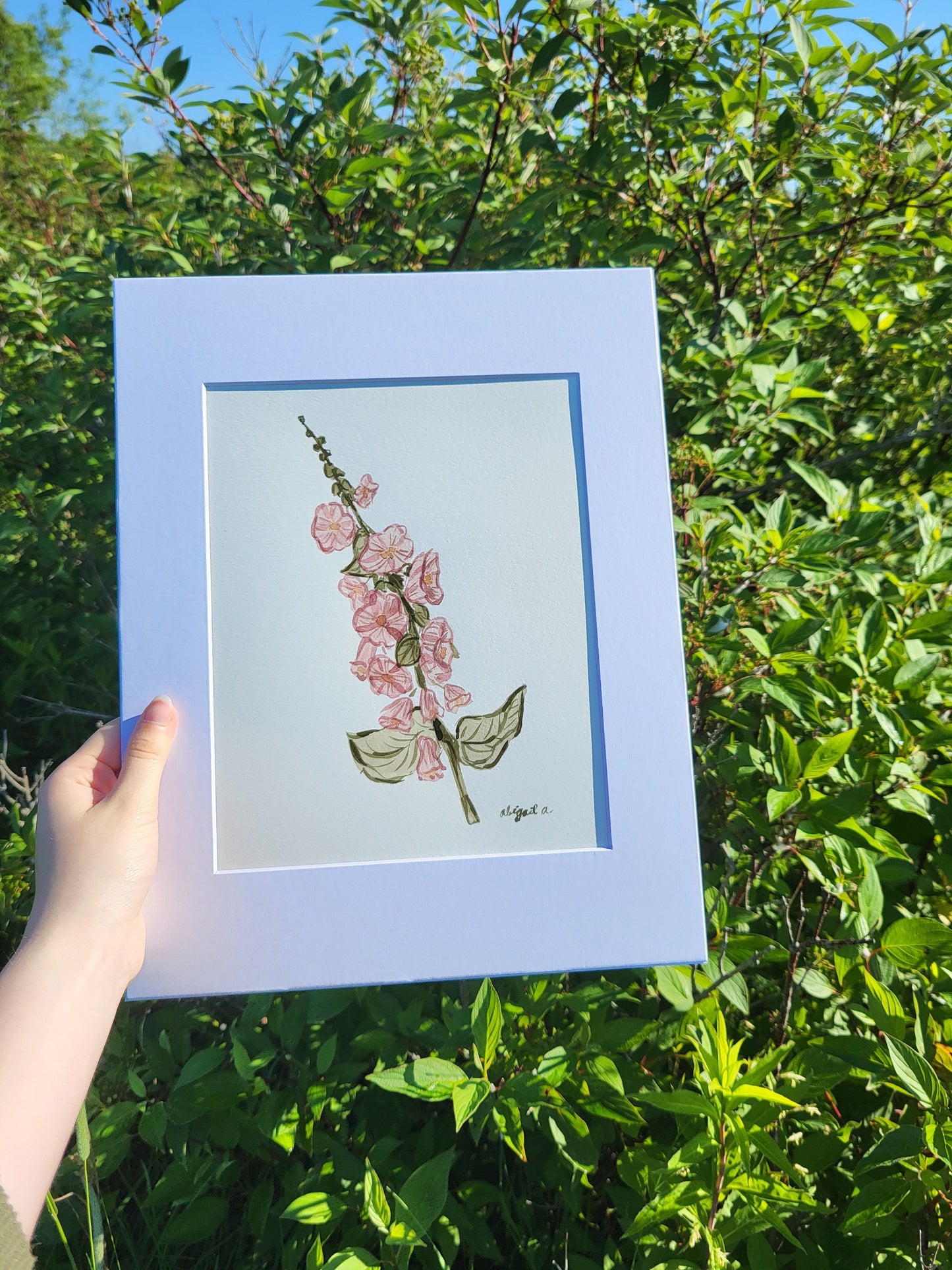 Custom Watercolor Flower Painting *Custom Watercolor Floral Painting * Flower Lover Present* Flower Watercolor Painting * Customizable Art