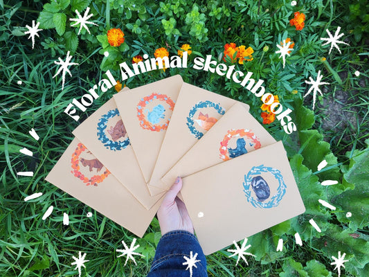 Animal & floral notebooks