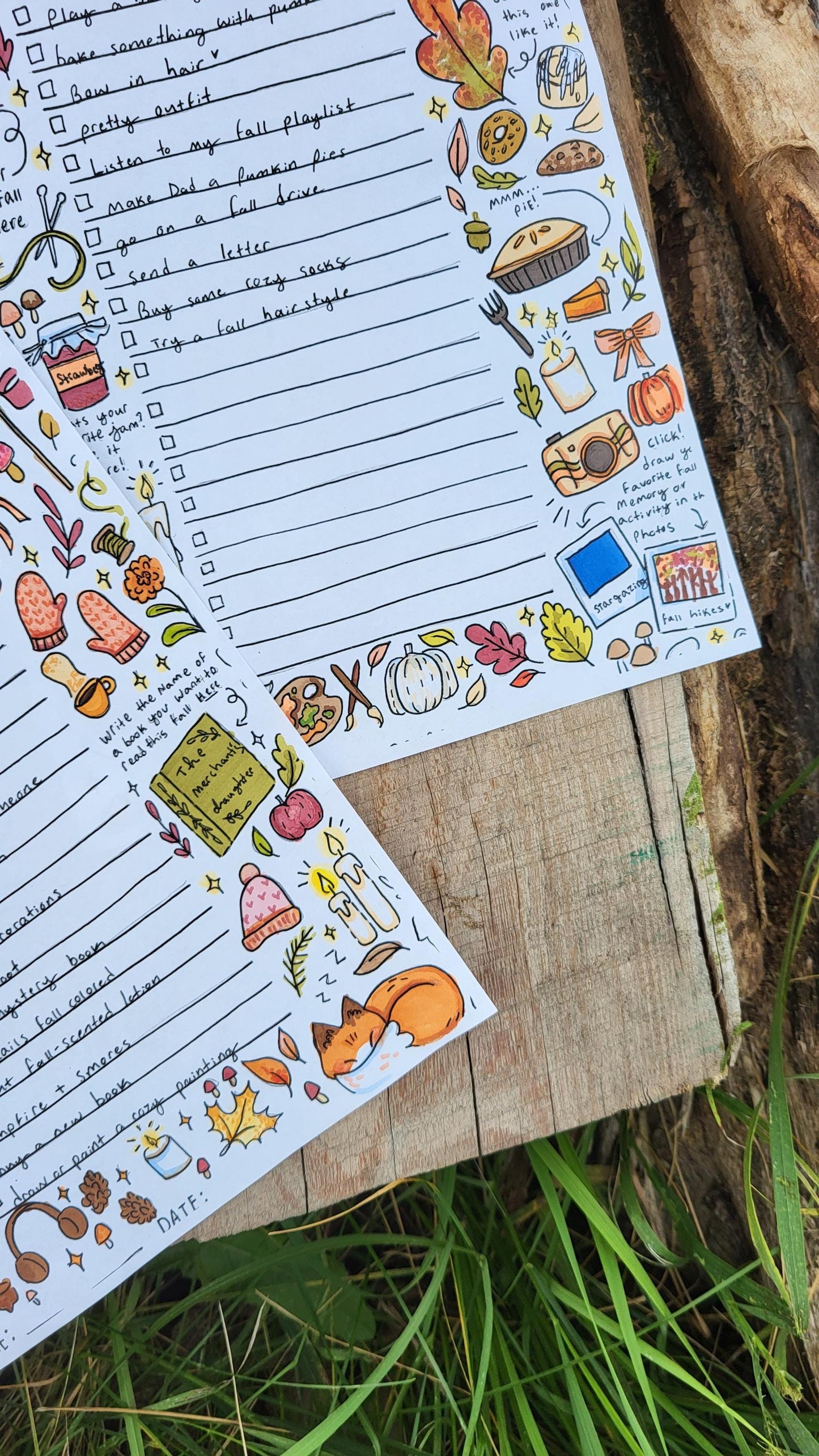 Fall bucket list*cozy fall coloring page*aesthetic fall art*aesthetic coloring page*aesthetic bucket list*fall list*printable bucket list