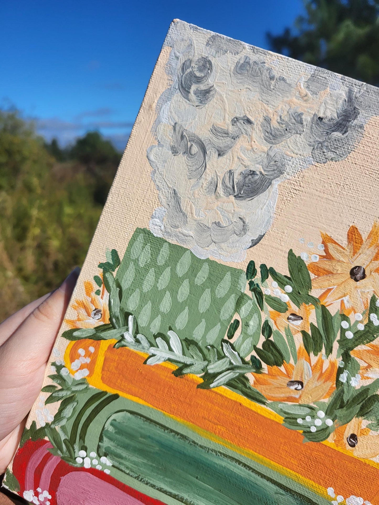 floral wall art* flower painting* book lovers wall art* flower art* aesthetic canvases*floral canvases*booksy canvases art*