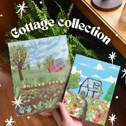 Garden cottage paintings