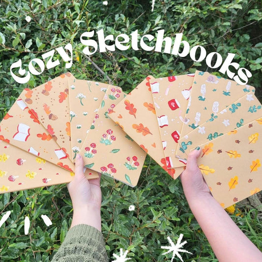 Mushroom & floral notebooks
