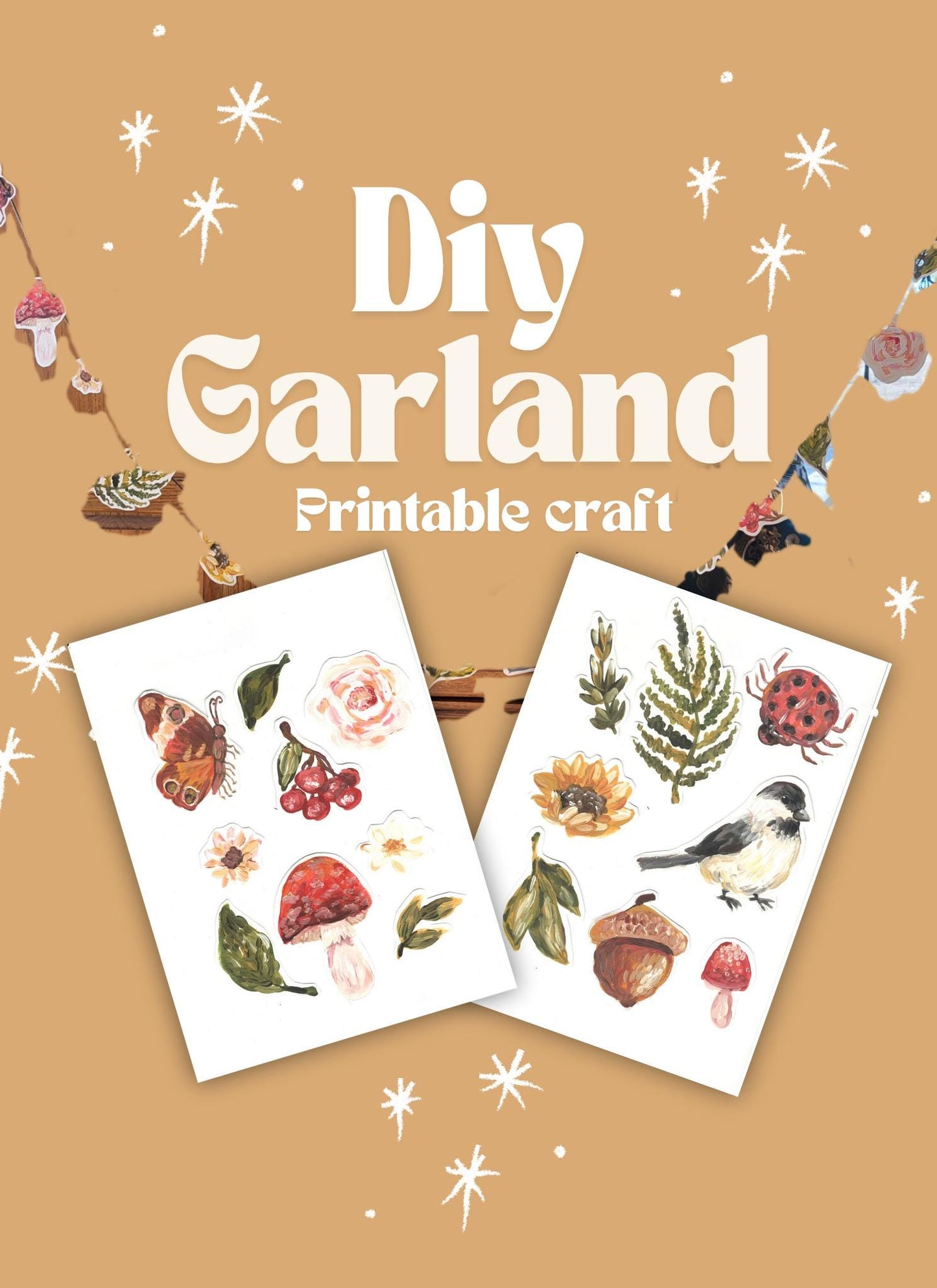 diy garland printable craft