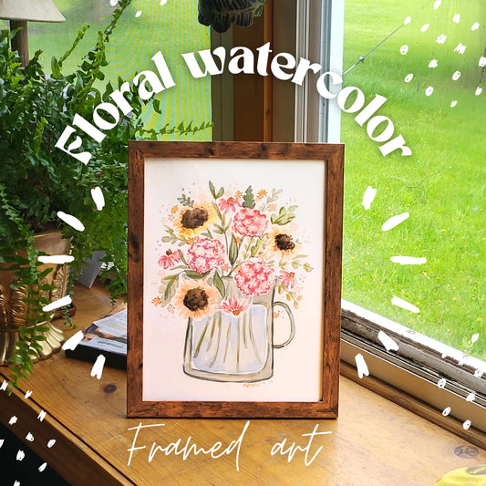 watercolor flower bouquet