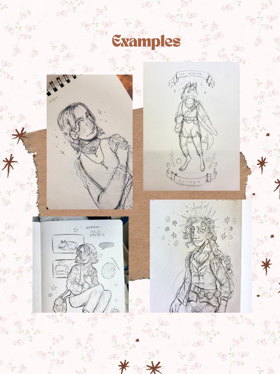 Custom character art*custom oc design*OC design*character sketch*custom character design art sketches*book art*custom show art*custom movie*