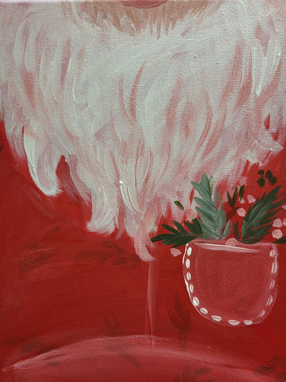 Set of three christmas paintings