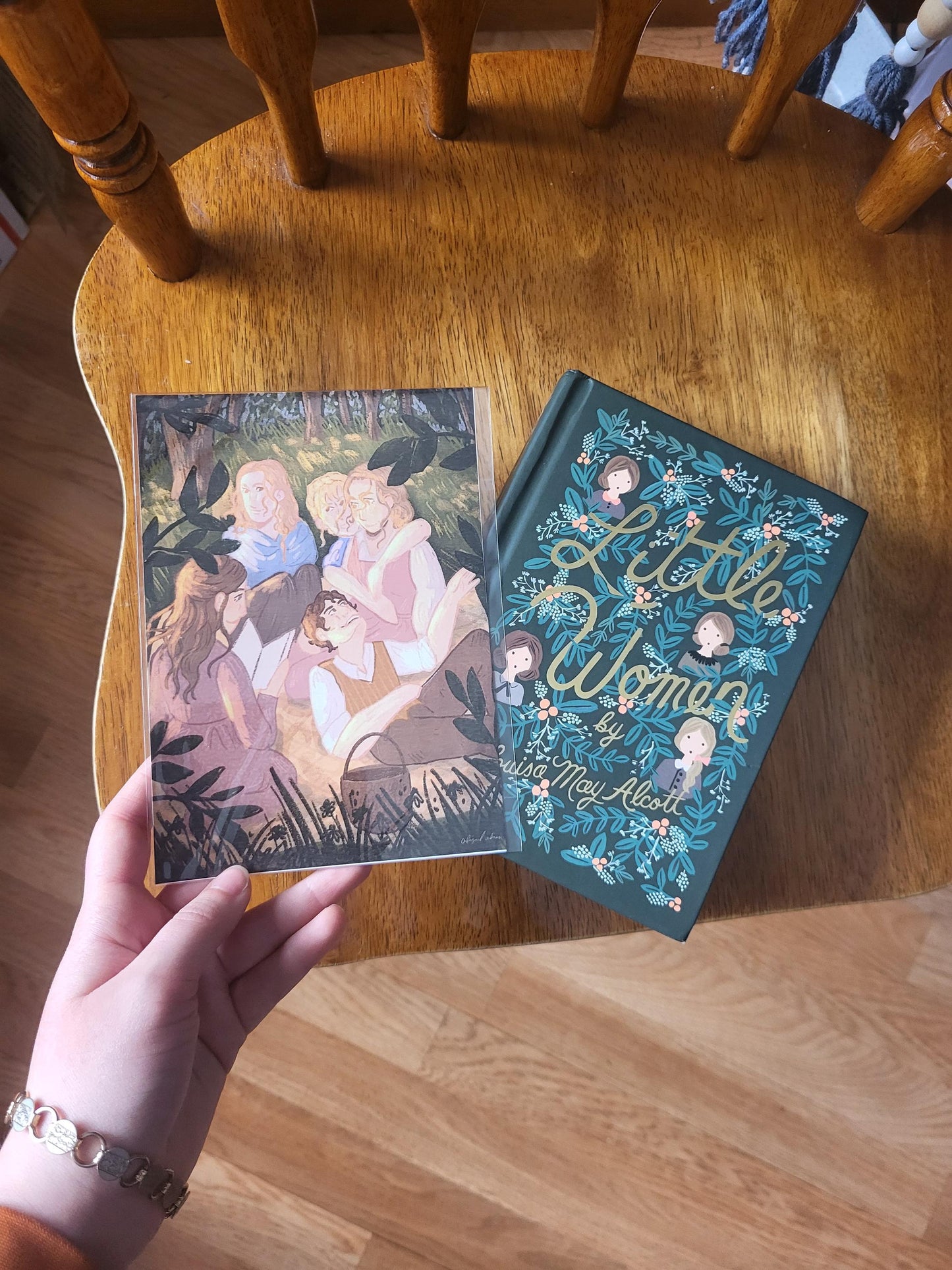 Little women art*little women fanart*jo and laurie art*little women art print*Louisa May Alcott art*Beth March art*Jo March art*picnic art*