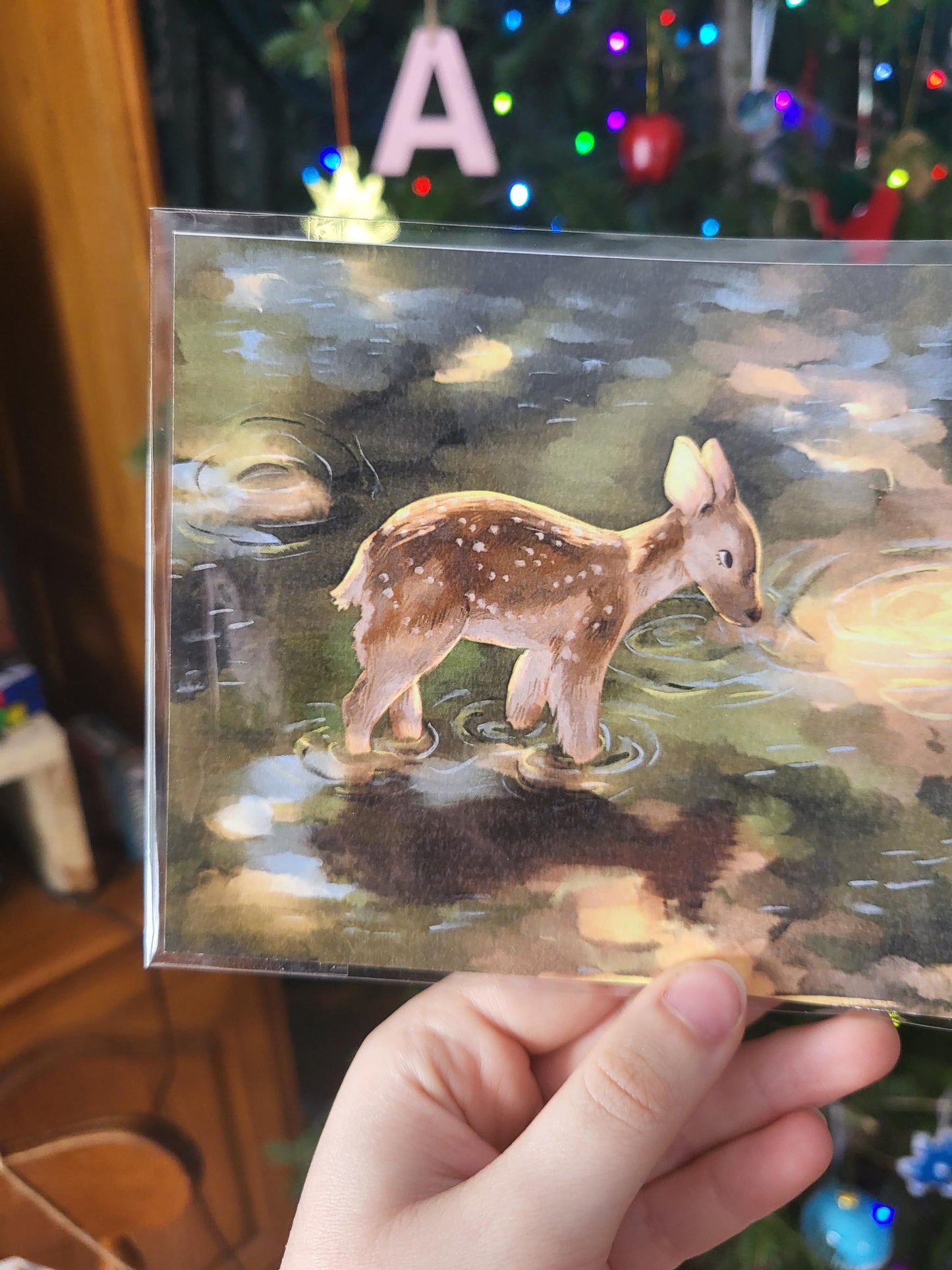 Fawn art print*fawn art*deer art*deer lovers wall art*woodland nursery*woodsy decor*woodland art*woodland wall art*deer art print