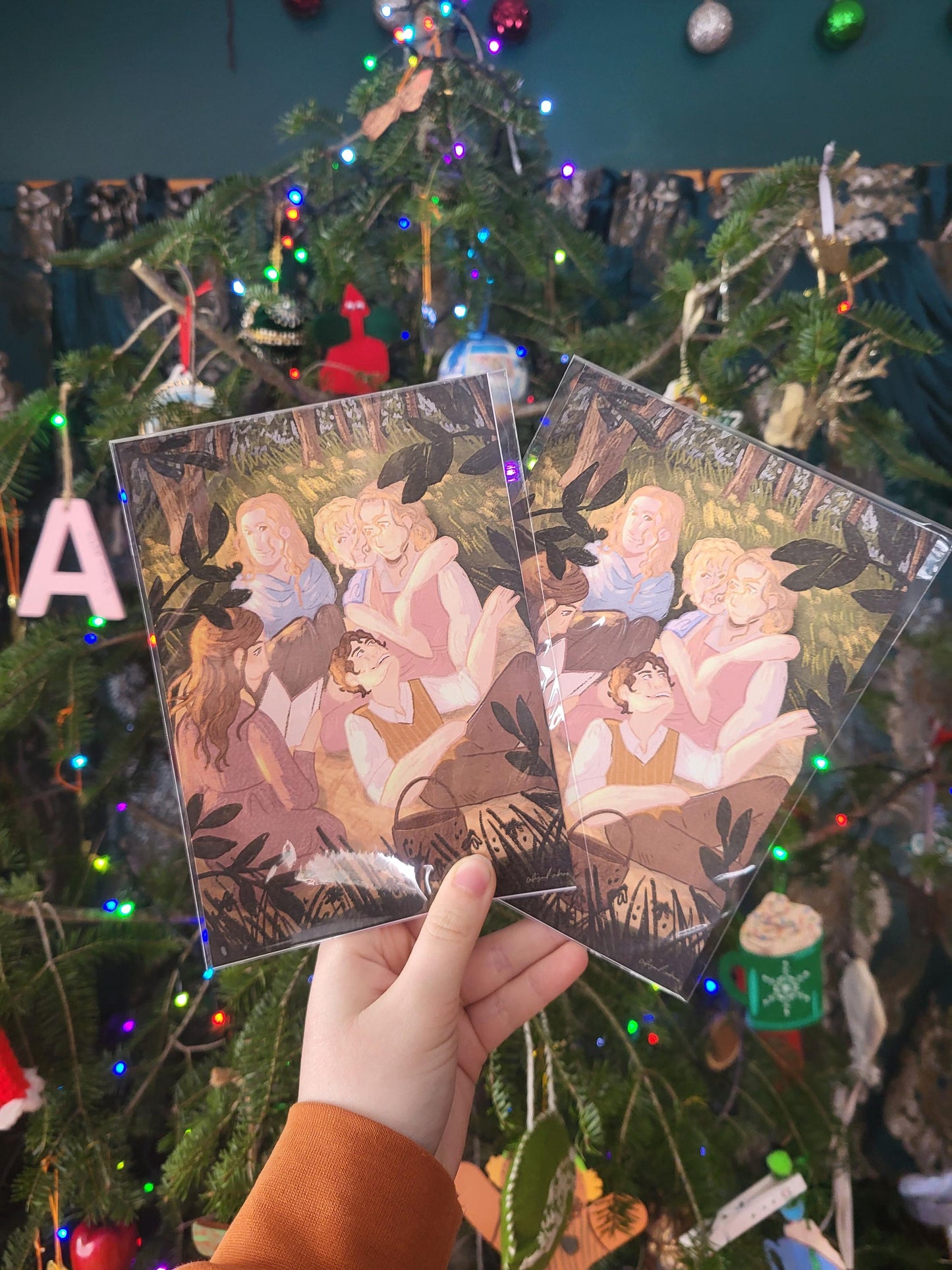 Little women art*little women fanart*jo and laurie art*little women art print*Louisa May Alcott art*Beth March art*Jo March art*picnic art*