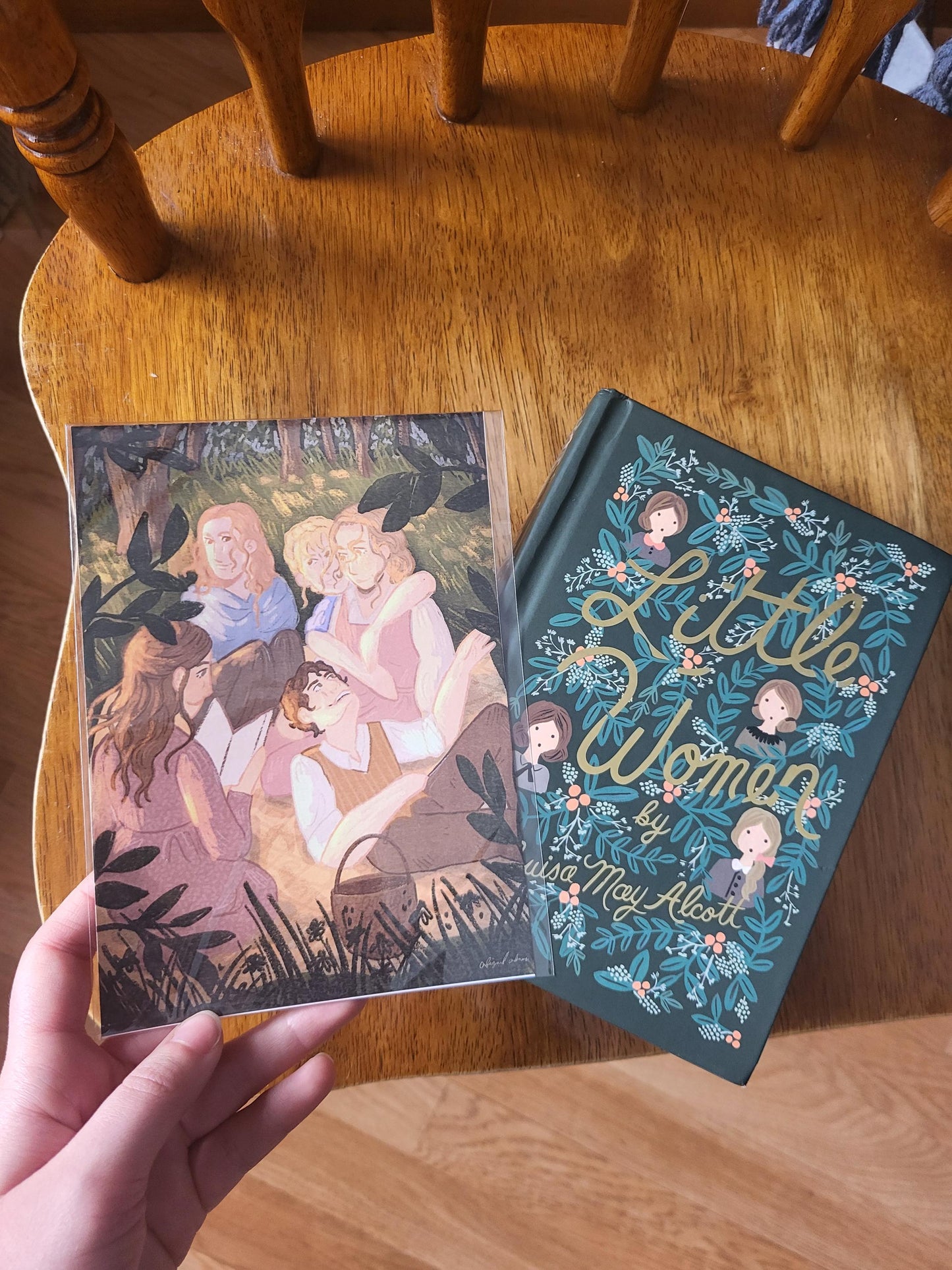 Little women art*little women fanart*jo and laurie art*little women art print*Louisa May Alcott art*Beth March art*Jo March art*picnic art*