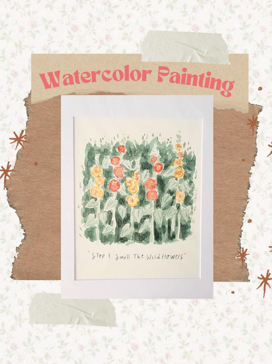 watercolor flower art