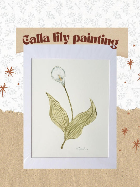 watercolor callalilly art