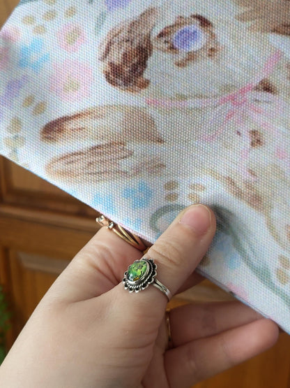 Watercolor bunny accessory pouch