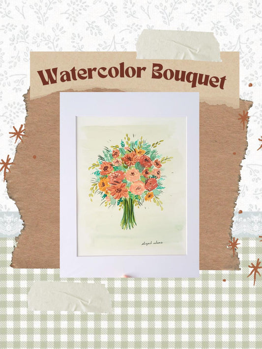 watercolor flower art