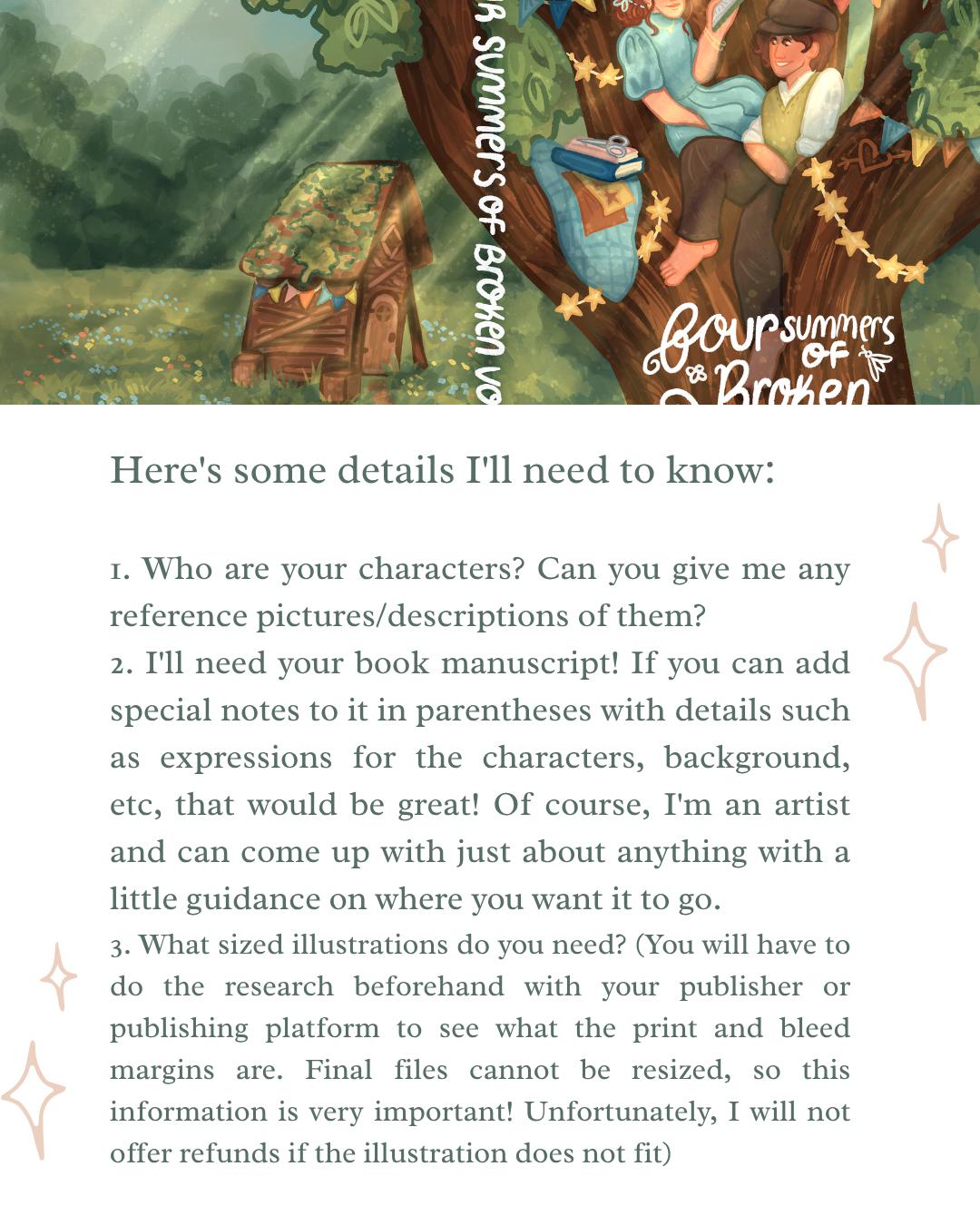 Custom Children's Book Illustration*Storybook Art*KDP Book Design (Digital File)*whimsical storybook art* NO AI*handdrawn custom art*