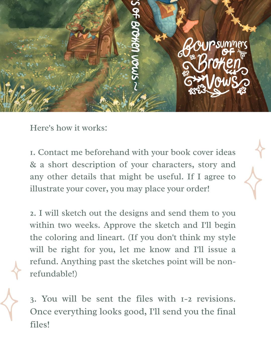 Custom Children's Book Cover, Whimsical Storybook Art, Hand-Drawn (Digital File)*NO AI*