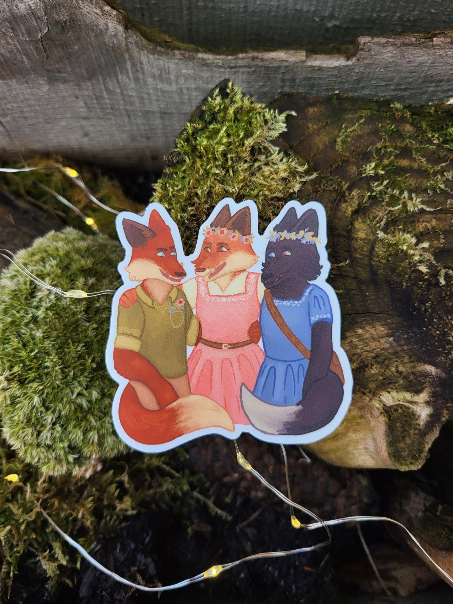 Fernhaven Rising sticker collection*pack of three stickers*book stickers*fox stickers*The Fernshade Chronicles stickers*handdrawn stickers